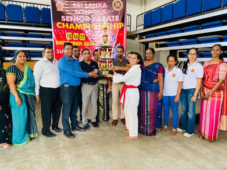 St. Joseph Girls’ College, Kegalle, Wins Overall Girls’ Championship at 2024 National Karate Championships